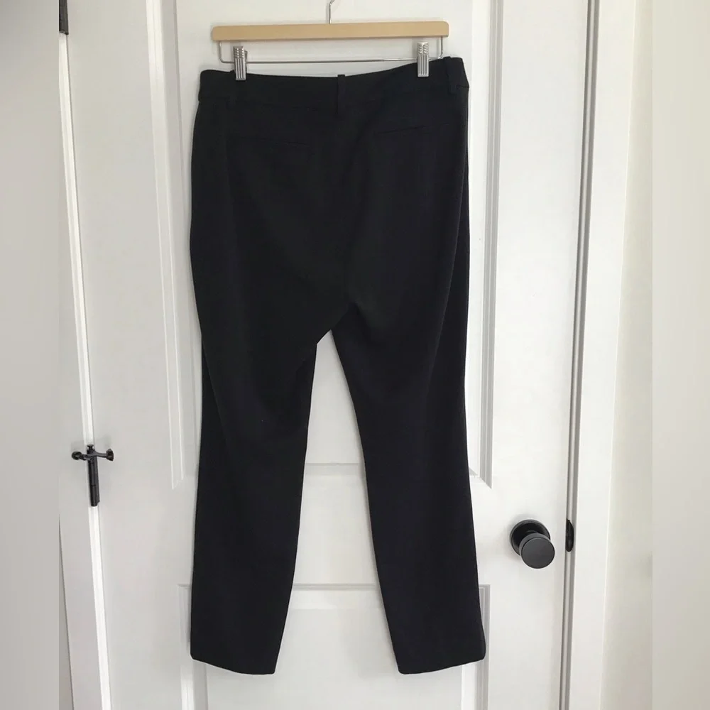 J Crew Women's Black Polyester Viscose Elastane Blend Dress Pants‎ Size 12 NWT